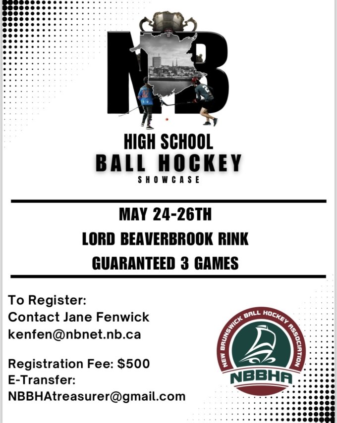 2024 NB High School Ball Hockey Showcase Info.