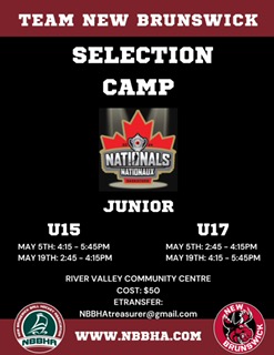 2024 NB Junior U15/U17 Selection Camp
